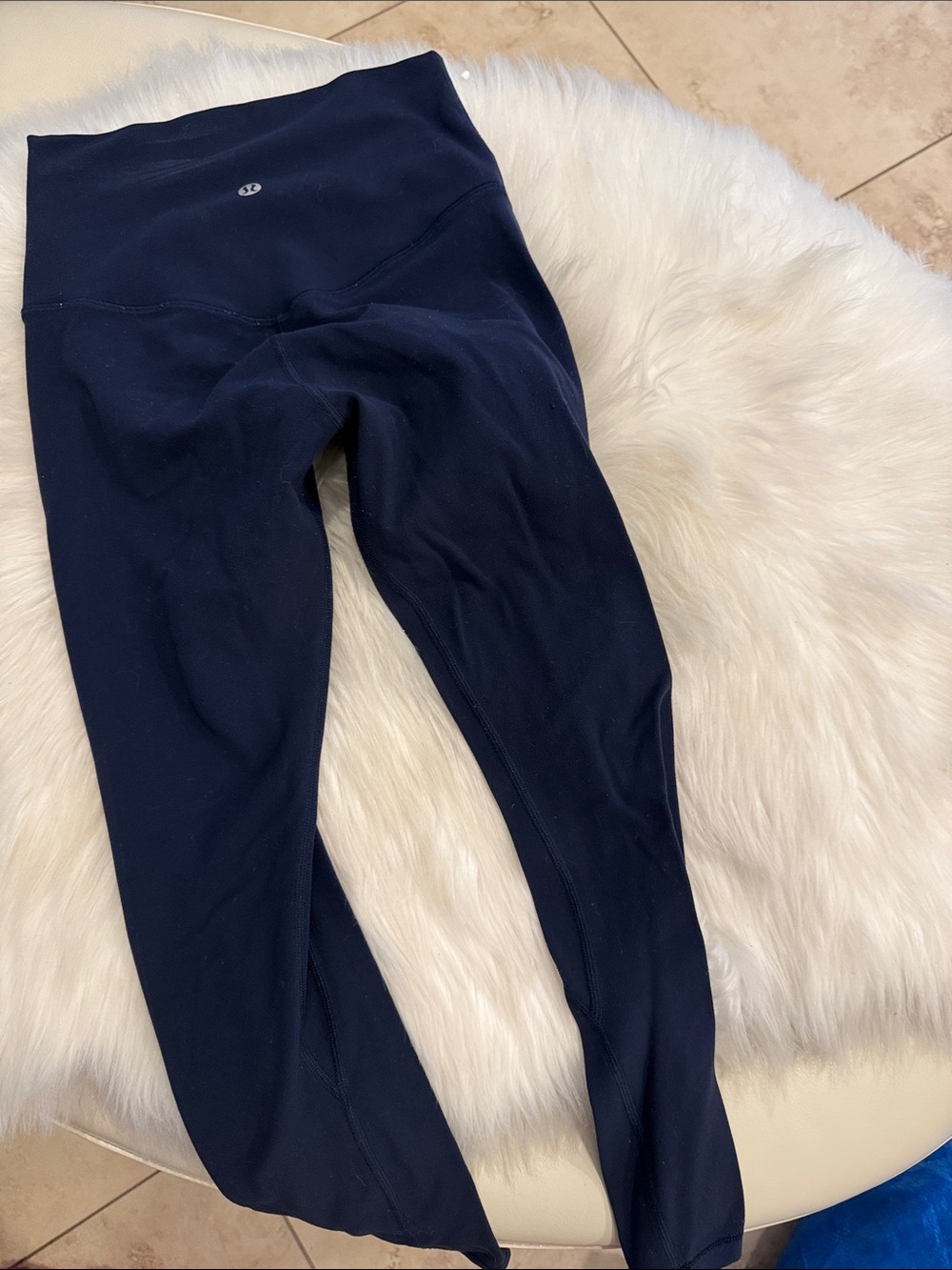 lululemon athletica Navy High-Rise Leggings with Reflective Logo